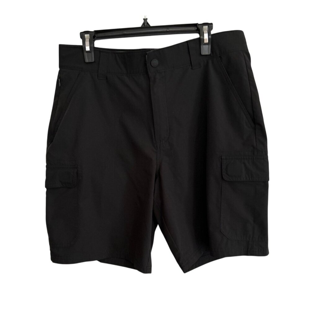 Orvis Mens Black Cargo Shorts Size 34  Durable Lightweight Multiple Pockets